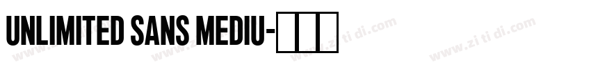 Unlimited Sans Mediu字体转换